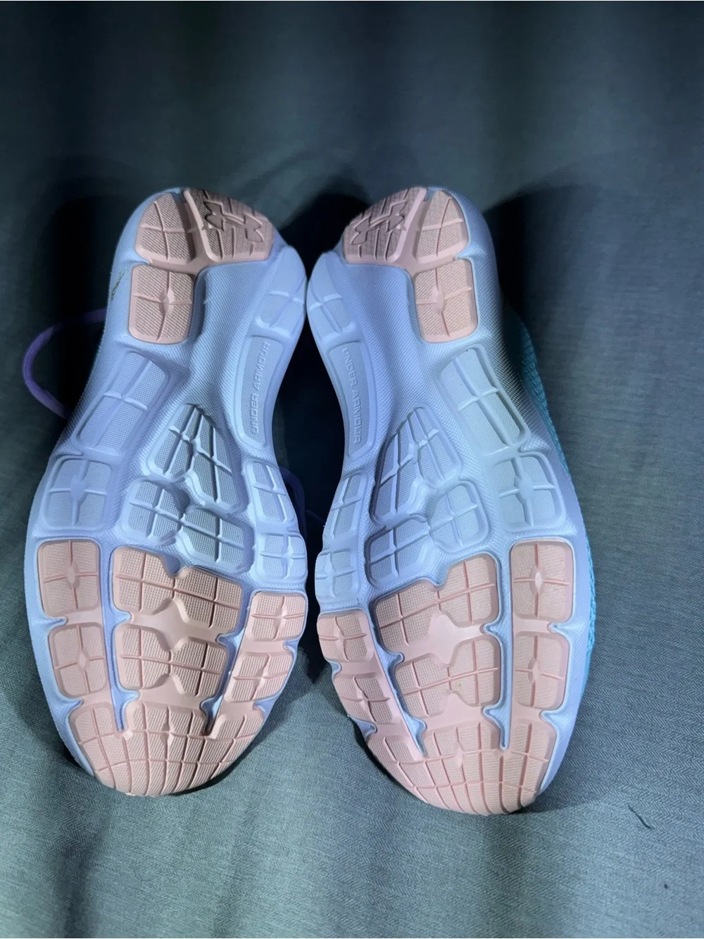 Under Armour Kids (Girl)Mesh Sneakers in Aqua, Lavender & Peach